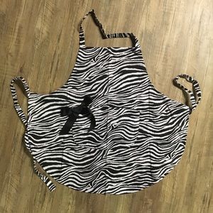 Zebra Print Kitchen Apron